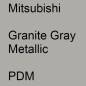 Preview: Mitsubishi, Granite Gray Metallic, PDM.